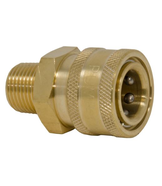 Qd Bit Socket QD Socket, Brass 1/4 x 1/4 NPT-M 5,000 PSI - PWMall